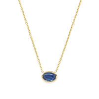 0.52 Ct. Sapphire 14K Yellow Gold necklace