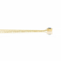 0.52 Ct. Blue Sapphire Bezel Necklace, 14K Yellow Gold Image