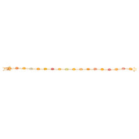3.61&nbsp;Ct.Tw.Total Carat Weight Multi Color Sapphire and Natural Diamond Tennis/Line Bracelet, 18K Yellow Gold Image
