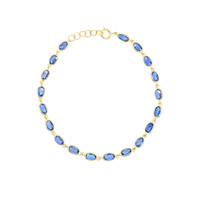 5.75 Ct.Tw. Sapphire 14K Yellow Gold bracelet