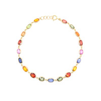 8.07 Ct.Tw. Sapphire 14K Yellow Gold bracelet