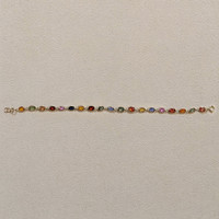 8.07&nbsp;Ct.Tw.Total Carat Weight Multi Color Sapphire Tennis/Line Bracelet, 14K Yellow Gold Life Style