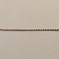3.42&nbsp;Ct.Tw.Total Carat Weight Blue Sapphire and Natural Diamond Tennis/Line Bracelet, 14K Yellow Gold Life Style