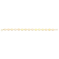7.23 Ct.Tw.Total Carat Weight Multi Color Opal Tennis/Line Bracelet, 14K Yellow Gold Image