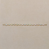 7.23&nbsp;Ct.Tw.Total Carat Weight Multi Color Opal Tennis/Line Bracelet, 14K Yellow Gold Life Style