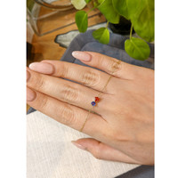 0.59 Ct.Tw.Total Carat Weight Multi Color Sapphire Bezel Bracelet, 14K Yellow Gold Life Style