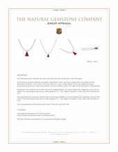 14.00 Ct. Pink Tourmaline and Natural Diamond Pave Necklace, 18K White Gold Appraisal