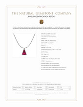 14.00 Ct. Pink Tourmaline and Natural Diamond Pave Necklace, 18K White Gold Scan Report