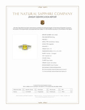 1.73 Ct. Yellow Sapphire and Natural Diamond Pave Ring, 18K White & Yellow Scan Report