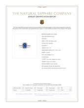 1.74 Ct. Blue Sapphire and Natural Diamond Pave Ring, 18K White Gold Scan Report