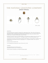 0.80 Ct. Alexandrite and Natural Diamond Pave Ring, Platinum 950 Appraisal