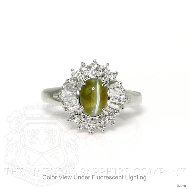 0.80 Ct. Alexandrite and Natural Diamond Pave Ring, Platinum 950