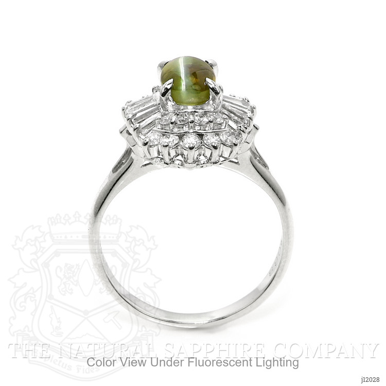 0.80 Ct. Alexandrite and Natural Diamond Pave Ring, Platinum 950