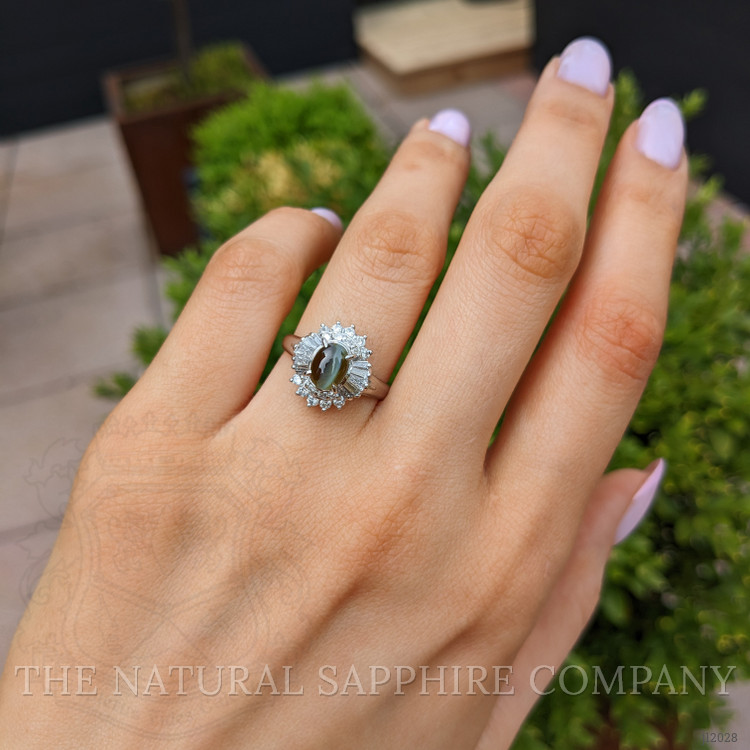 0.80 Ct. Alexandrite and Natural Diamond Pave Ring, Platinum 950