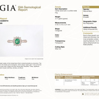 0.45 Ct. Emerald and Natural Diamond Halo Ring, Platinum 950 Pdf