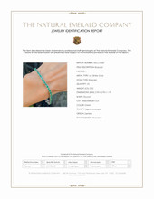 5.52 Ct.Tw.Total Carat Weight Emerald Tennis/Line Bracelet, 14K White Gold Scan Report