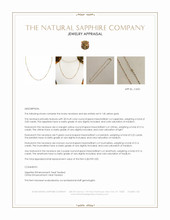 2.45&nbsp;Ct.Tw.Total Carat Weight Sapphire, Aquamarine, Ruby, Emerald, Peridot, Citrine, Tourmaline, Amethyst and Garnet Multi Stone Necklace, 14K Yellow Gold Appraisal