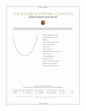 2.45 Ct.Tw.Total Carat Weight Sapphire, Aquamarine, Ruby, Emerald, Peridot, Citrine, Tourmaline, Amethyst and Garnet Multi Stone Necklace, 14K Yellow Gold Scan Report