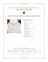3.62 Ct. Pinkish Red Ruby Accent Stones Necklace, 14K Yellow Gold Scan Report
