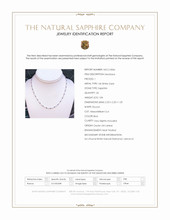 3.28 Ct.Tw.Total Carat Weight Blue Sapphire and Natural Diamond Accent Stones Necklace, 14K White Gold Scan Report