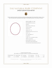 17.25 Ct. Ruby and Natural Diamond Tennis/Riviere Necklace, 14K White Gold Scan Report