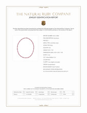 17.25 Ct. Ruby and Natural Diamond Tennis/Riviere Necklace, 14K White Gold Scan Report