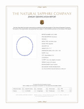 17.17 Ct. Blue Sapphire and Natural Diamond Tennis/Riviere Necklace, 14K White Gold Scan Report