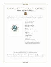 3.07 Ct. Bluish Green Aquamarine and Natural Diamond Pave Ring, 18K White Gold Scan Report