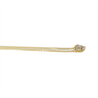 1.07 Ct.Tw.Total Carat Weight Peach Morganite and Blue Aquamarine Multi Stone Necklace, 14K Yellow Gold Image