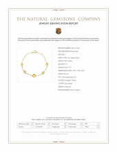 1.98 Ct.Tw.Total Carat Weight Orangish Yellow Citrine Bezel Bracelet, 10K Yellow Gold Scan Report