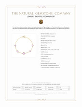 1.59 Ct.Tw.Total Carat Weight Purple Amethyst Bezel Bracelet, 10K Yellow Gold Scan Report