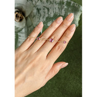 2.63 Ct.Tw.Total Carat Weight Purple Amethyst Bezel Bracelet, 10K Yellow Gold Life Style