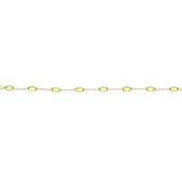6.21&nbsp;Ct.Tw.Total Carat Weight Yellowish Green Peridot Bezel Bracelet, 10K Yellow Gold Image
