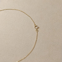 5.30 Ct. Blue Aquamarine Bezel Necklace, 18K Yellow Gold Life Style