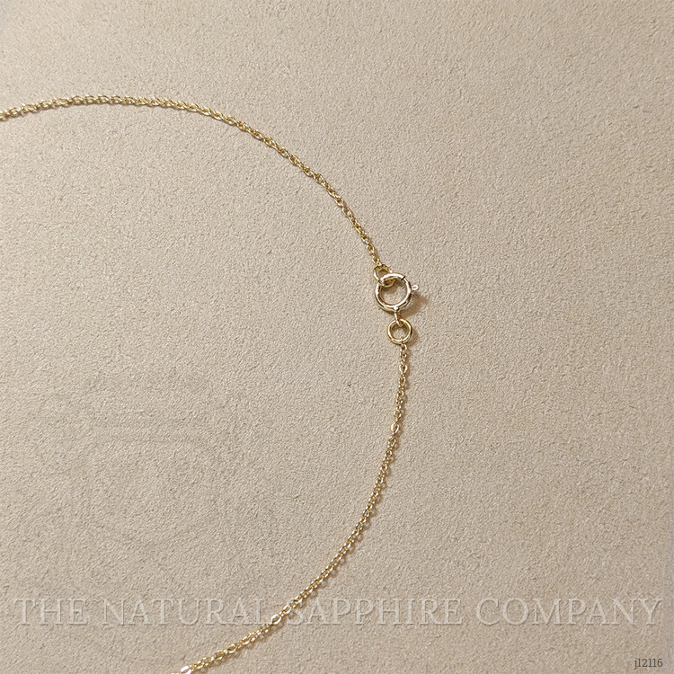 5.30 Ct. Blue Aquamarine Bezel Necklace, 18K Yellow Gold