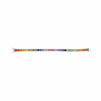 19.27&nbsp;Ct.Tw.Total Carat Weight Multi Color Sapphire Tennis/Line Bracelet, 14K White Gold Image