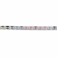19.27&nbsp;Ct.Tw.Total Carat Weight Multi Color Sapphire Tennis/Line Bracelet, 14K White Gold Image