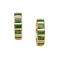 1.17 Ct.Tw. Emerald 14K Yellow Gold earring