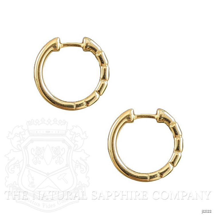 1.17 Ct.Tw. Emerald Bezel Earrings, 14K Yellow Gold