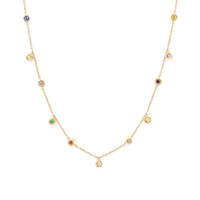 0.33 Ct. Sapphire 14K Yellow Gold necklace