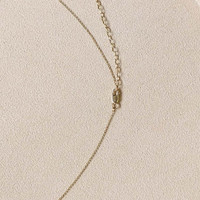 0.62 Ct. Emerald Bezel Necklace, 14K Yellow Gold Life Style