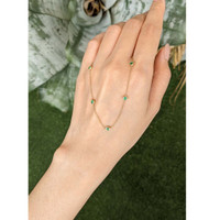 0.62 Ct. Emerald Bezel Necklace, 14K Yellow Gold Life Style