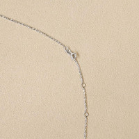 0.23 Ct. Blue Sapphire and Natural Diamond Multi Stone Necklace, 14K White Gold Life Style