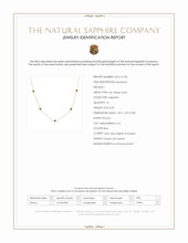 0.60 Ct. Blue Sapphire Bezel Necklace, 14K Yellow Gold Scan Report