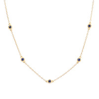 0.60 Ct. Sapphire 14K Yellow Gold necklace