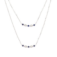 0.07 Ct. Diamond 14K White Gold necklace