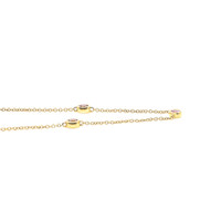 0.64 Ct. Pink Sapphire Bezel Necklace, 14K Yellow Gold Image