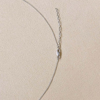 1.35 Ct. Blue Sapphire and Natural Diamond Accent Stones Necklace, 14K White Gold Life Style