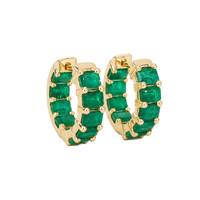 4.50 Ct.Tw. Emerald 14K Yellow Gold earring