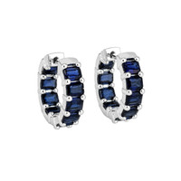 5.00 Ct.Tw. Sapphire 14K White Gold earring